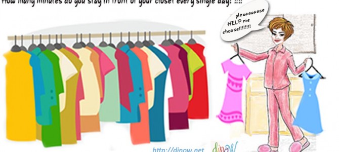 How many minutes do you stay in front of your closet every single day?!!!!