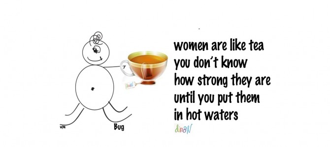 women & tea